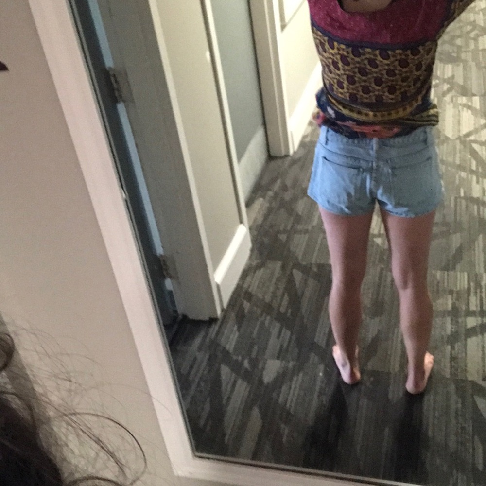 American Apparel Jean Shorts